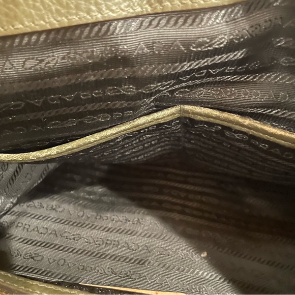 PRADA top handle pebble leather handbag - Picture 9 of 14